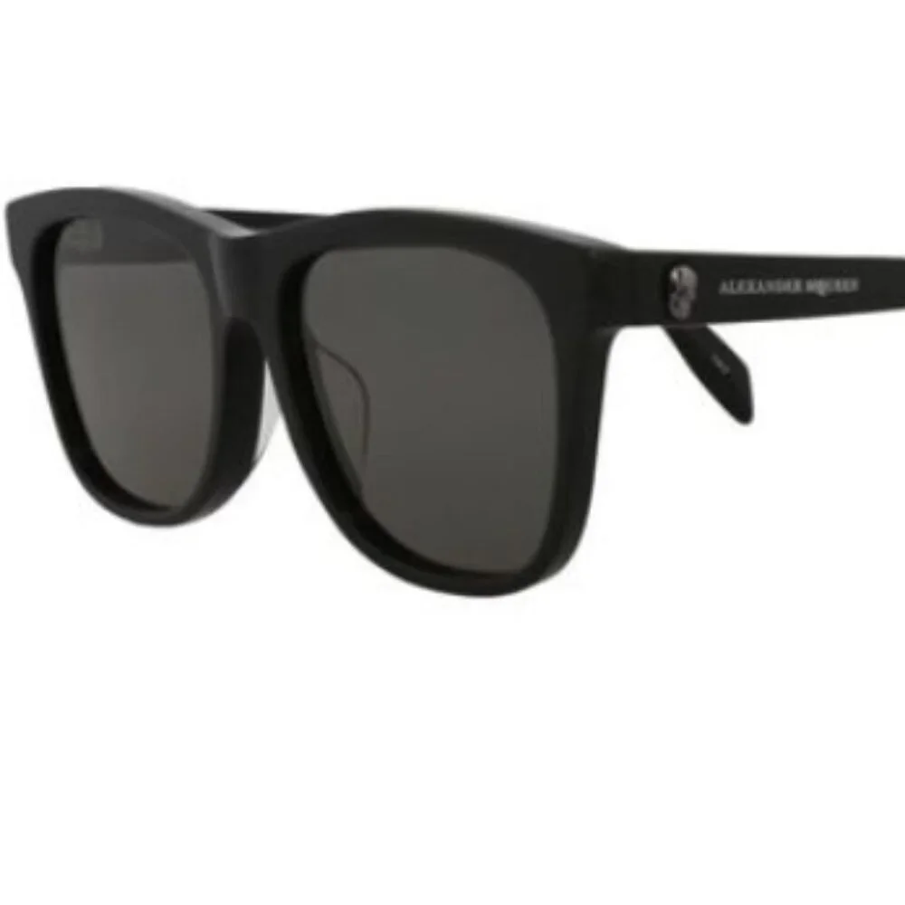 Alexander McQueen Square-Frame Acetate Sunglasses Black Unisex-Adult